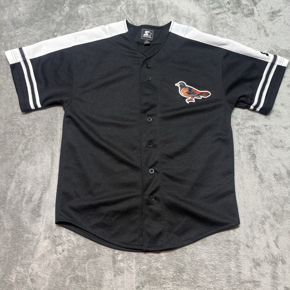 Starter Baltimore Orioles Albert Belle Jersey Mens Medium Black 88 MLB